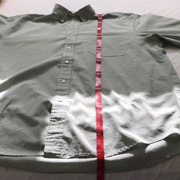 Banana Republic Green Check Button Down Shirt - L - Picture 7 of 8